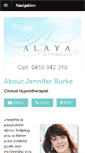 Mobile Screenshot of alayahypnosis.com.au